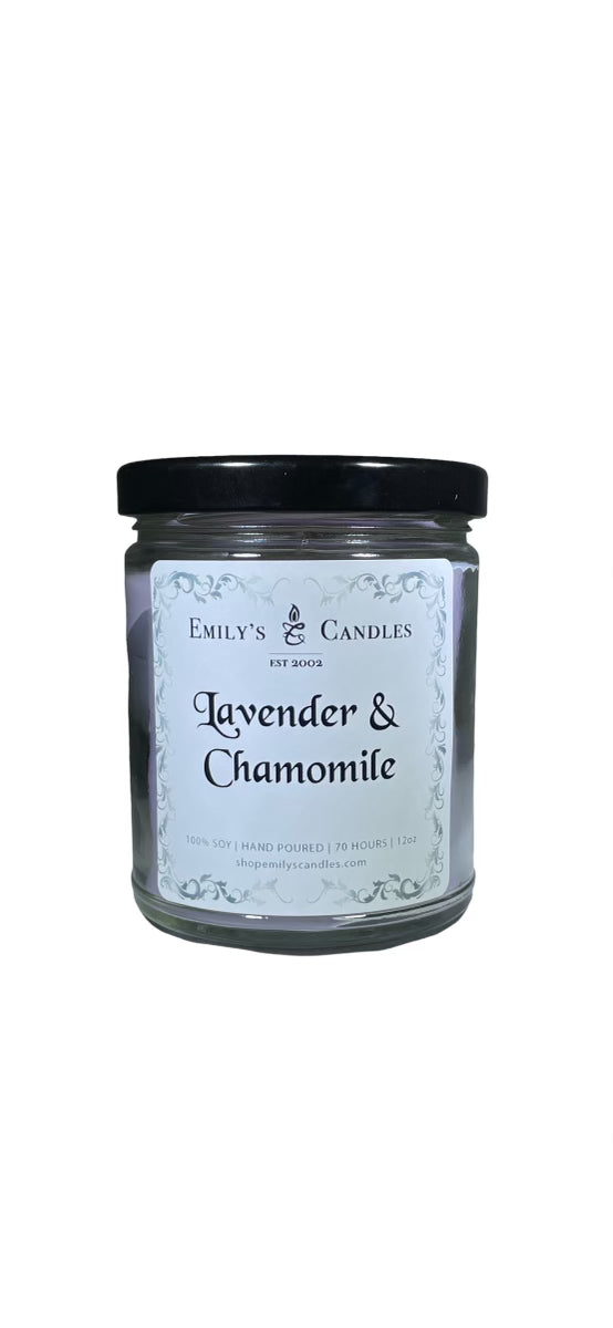 9 Oz Soy Candle Lavender & Chamomile