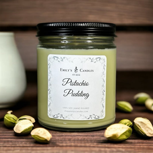 9 Oz Soy Candle Pistachio Pudding