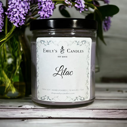9 Oz Soy Candle Lilac