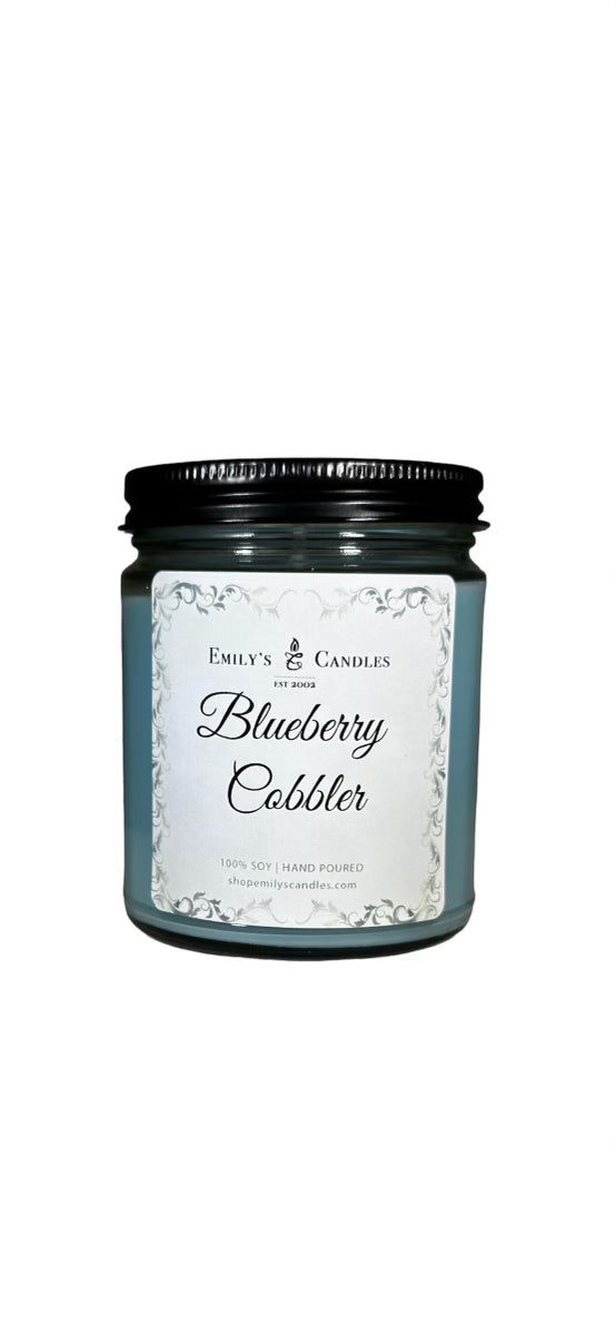 9 Oz Soy Candle Blueberry Cobbler