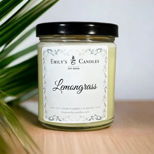 9 Oz Soy Candle Lemongrass