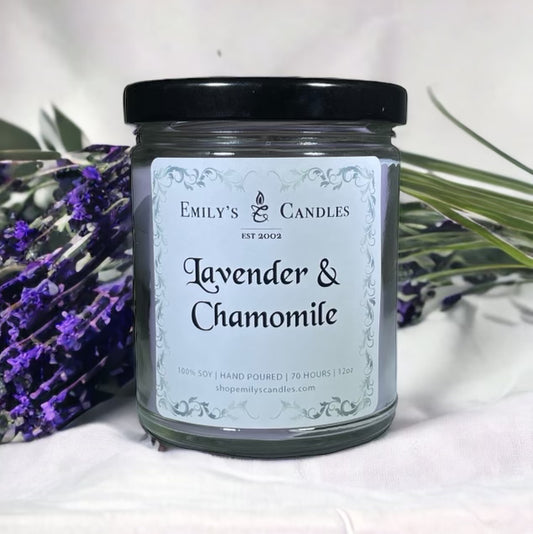 9 Oz Soy Candle Lavender & Chamomile