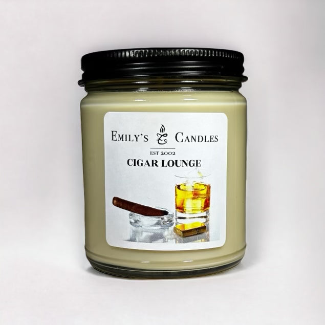 9 Oz Soy Candle Cigar Lounge