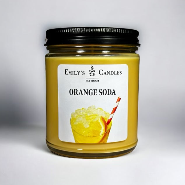 9 Oz Soy Candle Orange Soda