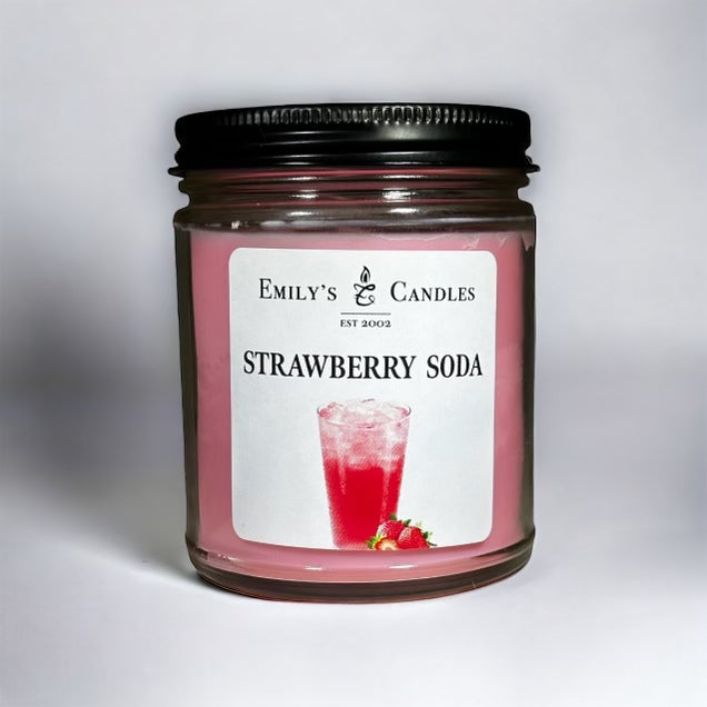 9 Oz Soy Candle Strawberry Soda