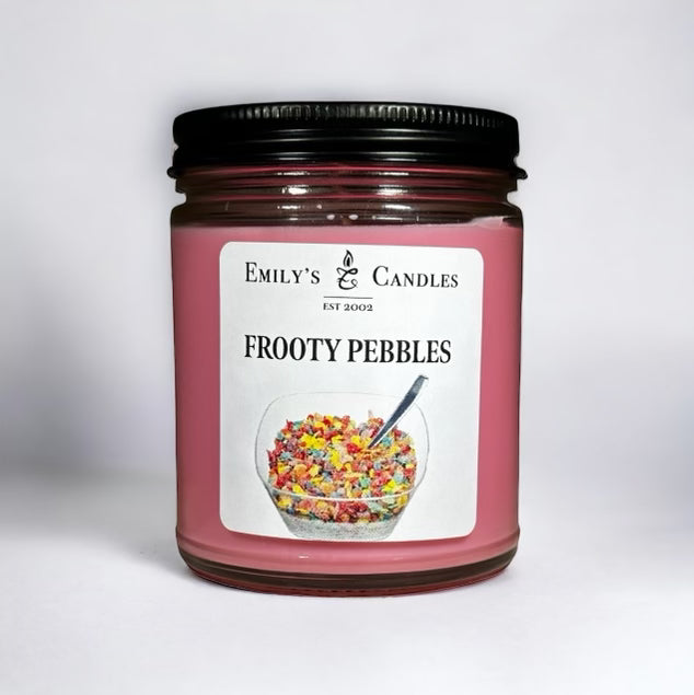 9 Oz Soy Candle Fruity Pebbles Scented