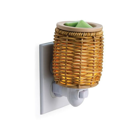 Plug In Fragrance Warmer - Wicker Lantern